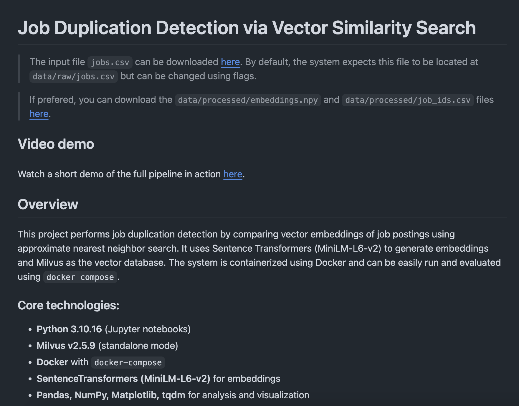 Thumbnail for Duplicate Job-posts Detection System